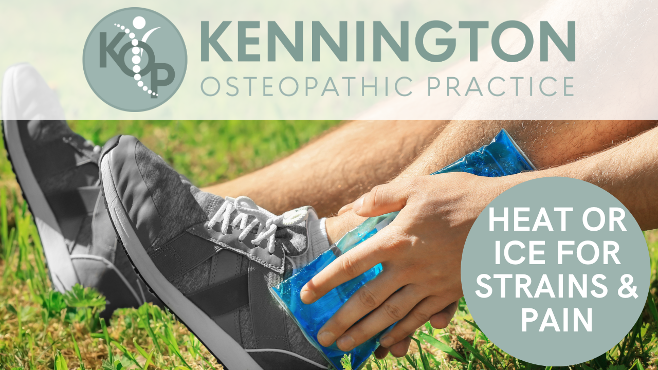 Heat or Ice for strains & pain?